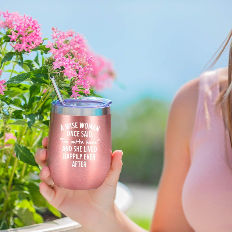 NewEleven Retirement Gifts For Women 2024 - Happy Retirement Gifts - Coworker Leaving Gifts  Farewell Gifts  Goodbye Gifts For Coworkers  Friends - 12 Oz Tumbler - Image 4